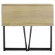 Стол на металлокаркасе BRABIX LOFT CD-001, 800х440х740 мм, складной, цвет дуб натуральный, 641211. Фото товара с разных ракурсов.