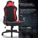 Игровое кресло  "GT Racer GM-101", подушка, ткань, черное/красное, 531820. Фото товара с разных ракурсов.