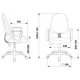 Кресло Бюрократ CH-1300N/OR-16 черный Престиж+ искусственная кожа. Фото товара с разных ракурсов.