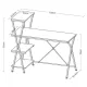 Стол на металлокаркасе BRABIX LOFT CD-004, 1200х535х1110 мм, 3 полки, цвет дуб натуральный, 641220. Фото товара с разных ракурсов.