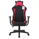 Игровое кресло  "GT Racer GM-101", подушка, ткань, черное/красное, 531820. Фото товара с разных ракурсов.