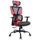Игровое кресло PREMIUM "Toxin GM-520", синхромеханизм, экокожа/сетка/ткань, черное/красное, 532950 главное фото в маленьком размере