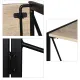 Стол на металлокаркасе BRABIX LOFT CD-002, 1000х500х750 мм, складной, цвет дуб натуральный, 641214. Фото товара с разных ракурсов.