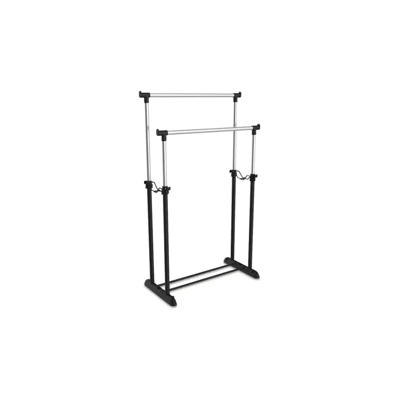 Вешалка для плечиков SHT-WR4150, 1615х860х440 мм, пластик/металл, черная/хром главное фото